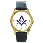 sandc Round Gold Metal Watch