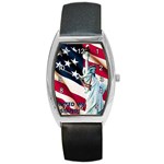 Flag-26 Barrel Style Metal Watch