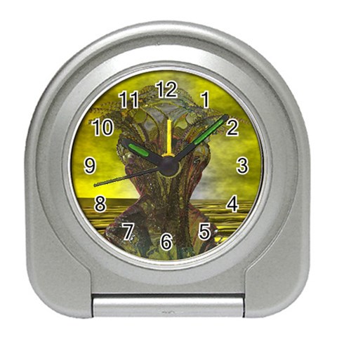 Alien Astronaut Travel Alarm Clock from ArtsNow.com Front