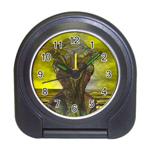 Alien Astronaut Travel Alarm Clock from ArtsNow.com Front