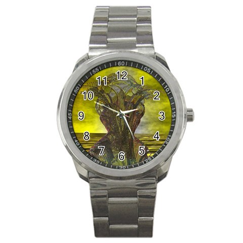 Alien Astronaut Sport Metal Watch from ArtsNow.com Front