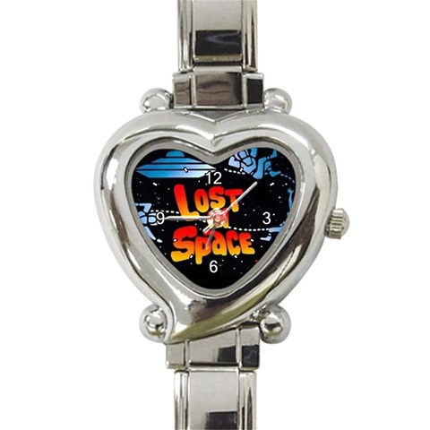 LIS Heart Italian Charm Watch from ArtsNow.com Front