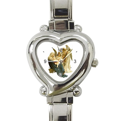 maryangels Heart Italian Charm Watch from ArtsNow.com Front