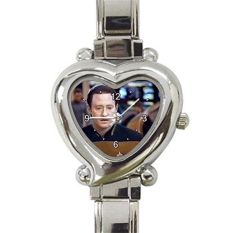 tng74 Heart Italian Charm Watch from ArtsNow.com Front