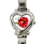 valentine_flowers1 Heart Italian Charm Watch