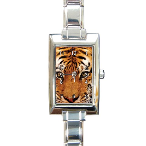 Big_Cats Rectangular Italian Charm Watch from ArtsNow.com Front