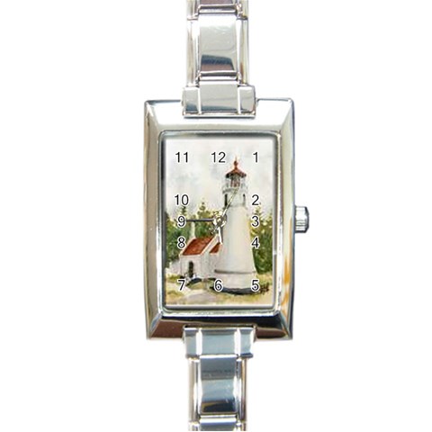 thumbnailCA21INY9 Rectangular Italian Charm Watch from ArtsNow.com Front