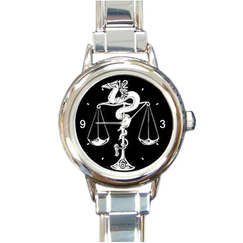 CA0FIJY7 Round Italian Charm Watch from ArtsNow.com Front