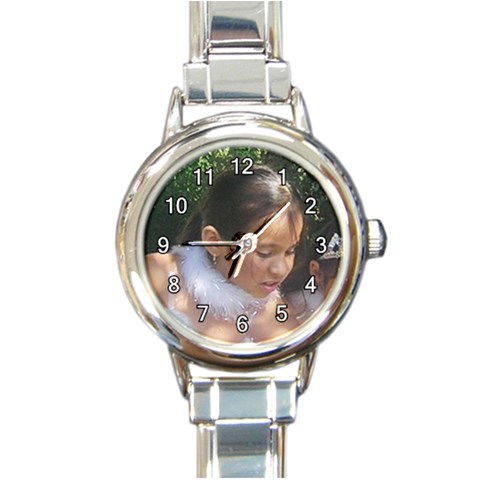 Copy of NEW FOTOS 7.18.05 228 Round Italian Charm Watch from ArtsNow.com Front