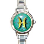 CALUK91G Round Italian Charm Watch