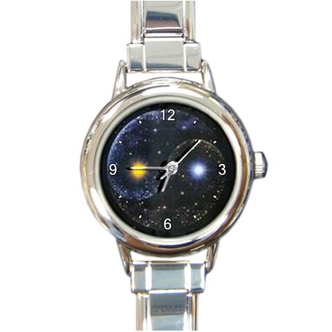 CA32JOSA Round Italian Charm Watch from ArtsNow.com Front