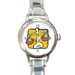 CACH2RK9 Round Italian Charm Watch