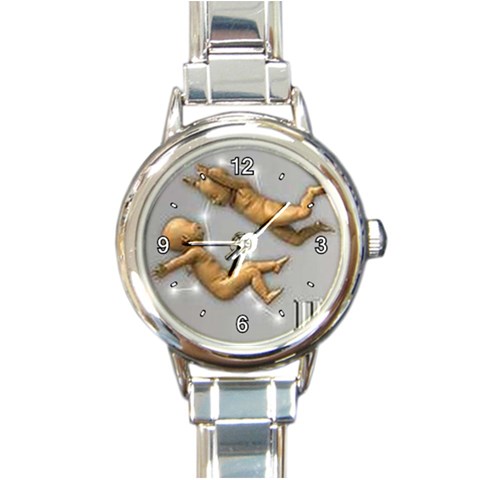 CAYMSU2L Round Italian Charm Watch from ArtsNow.com Front