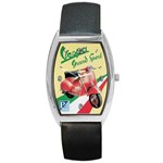 vespa-italian-steel-plate Barrel Style Metal Watch