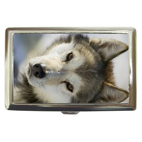 husky_dogs_T4216 Cigarette Money Case from ArtsNow.com Front