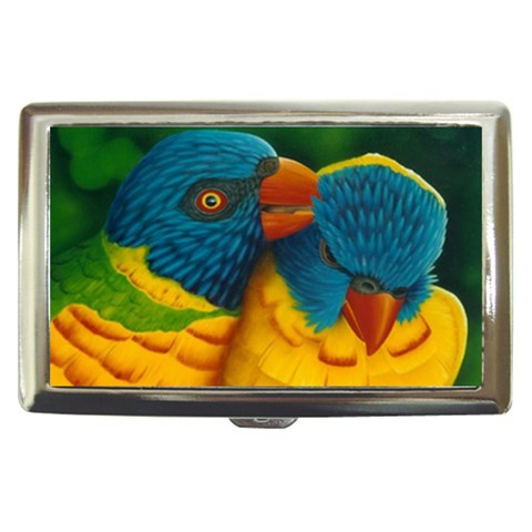 birds Cigarette Money Case from ArtsNow.com Front