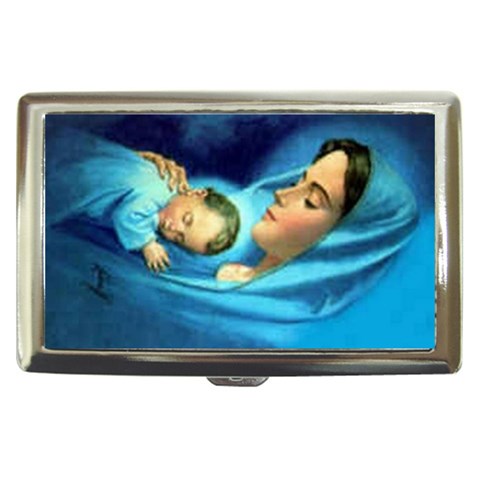 Mary_Mother_of_God_Incarnation Cigarette Money Case from ArtsNow.com Front