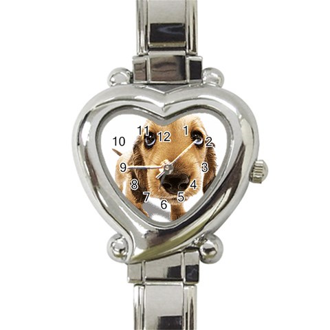 untitled Heart Italian Charm Watch from ArtsNow.com Front