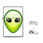 alien-head-green-zoom Flip Top Lighter