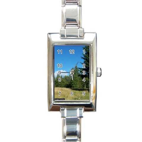 land2 Rectangular Italian Charm Watch from ArtsNow.com Front