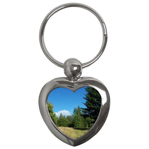 land2 Key Chain (Heart) from ArtsNow.com Front