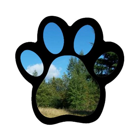 land2 Magnet (Paw Print) from ArtsNow.com Front