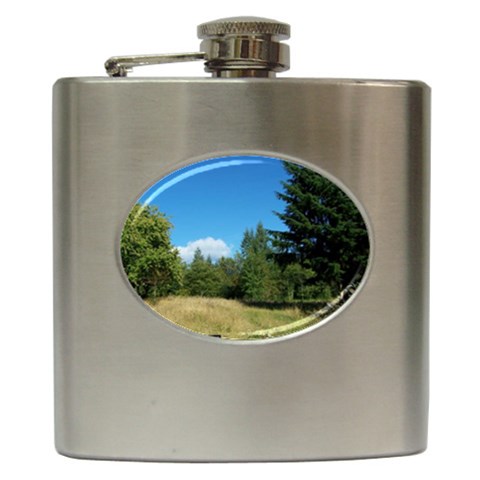 land2 Hip Flask (6 oz) from ArtsNow.com Front