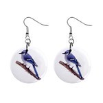 birds 1  Button Earrings