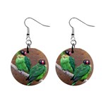 birds 1  Button Earrings