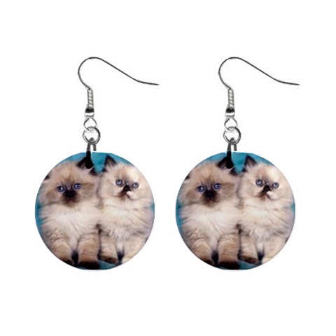 puppies 1  Button Earrings from ArtsNow.com Front