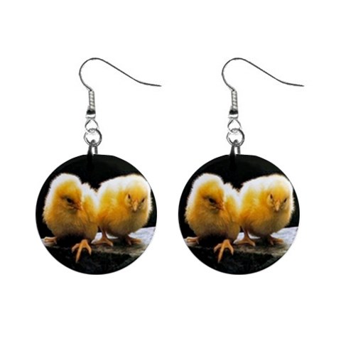 animals 1  Button Earrings from ArtsNow.com Front