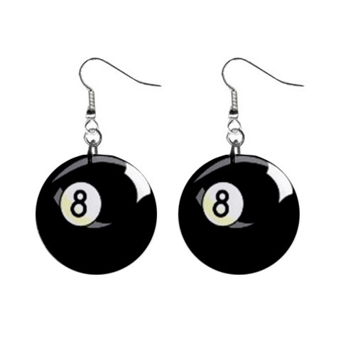 sports 1  Button Earrings from ArtsNow.com Front