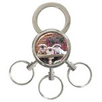 Tibetan Terriers 3-Ring Key Chain