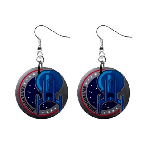 nx01_enterprise_1600 1  Button Earrings from ArtsNow.com Front