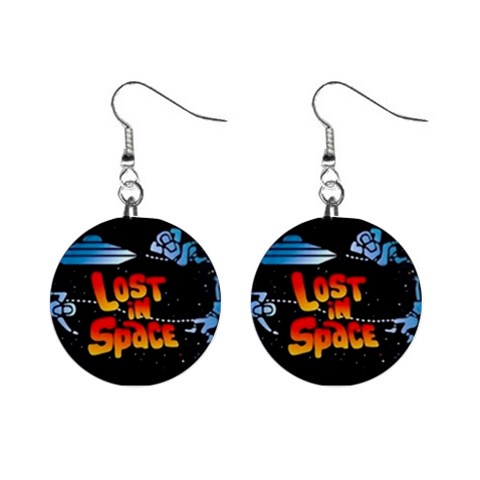 LIS 1  Button Earrings from ArtsNow.com Front