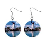 lighthouses 1  Button Earrings