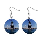 lighthouses 1  Button Earrings