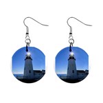 lighthouses 1  Button Earrings