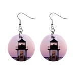 lighthouses 1  Button Earrings