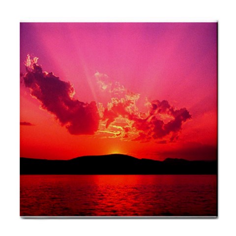 Sunset Tile Coaster from ArtsNow.com Front