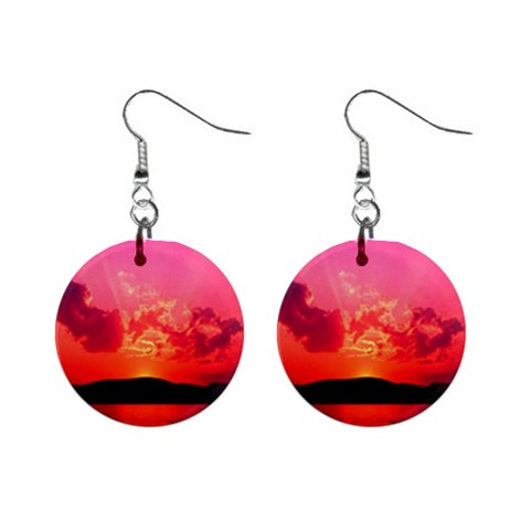 Sunset 1  Button Earrings from ArtsNow.com Front