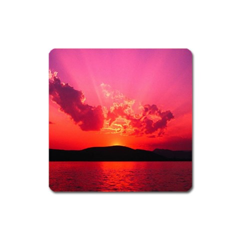 Sunset Magnet (Square) from ArtsNow.com Front