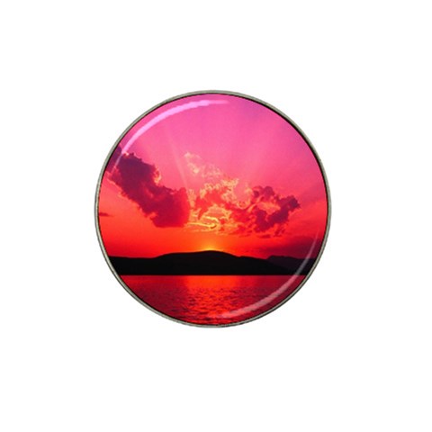 Sunset Hat Clip Ball Marker from ArtsNow.com Front