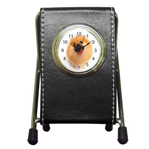 Pen Holder Desk Clock from ArtsNow.com Front