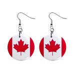 Canada 1  Button Earrings