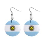 Argentina 1  Button Earrings