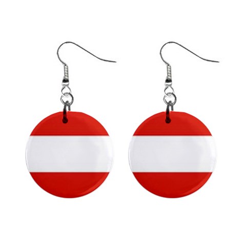 Austria 1  Button Earrings from ArtsNow.com Front