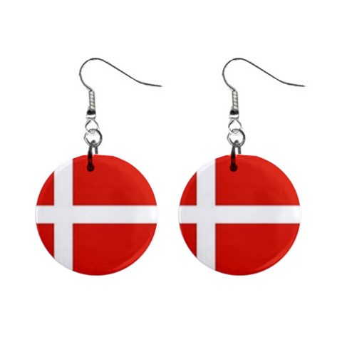 Denmark 1  Button Earrings from ArtsNow.com Front