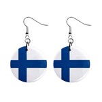 Finland 1  Button Earrings