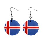 Iceland 1  Button Earrings